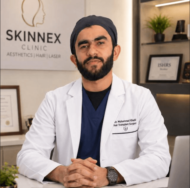 Dr. Muhammad Khalid, Hair Transplant Expert and Skin Consultant at Skinnex Clinic